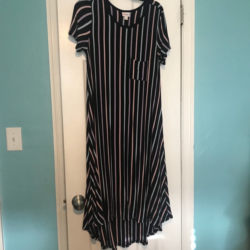 Lularoe Carly Striped Dress